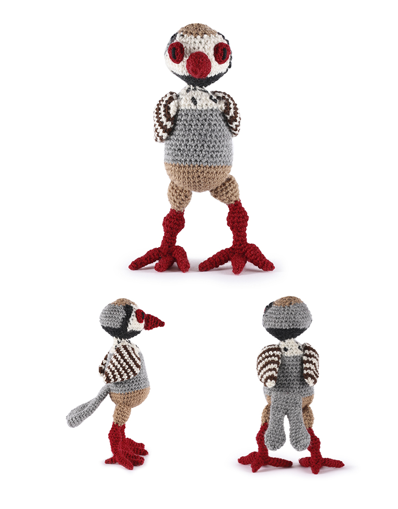 toft ed's animal Felix the Red-Legged Partridge amigurumi crochet